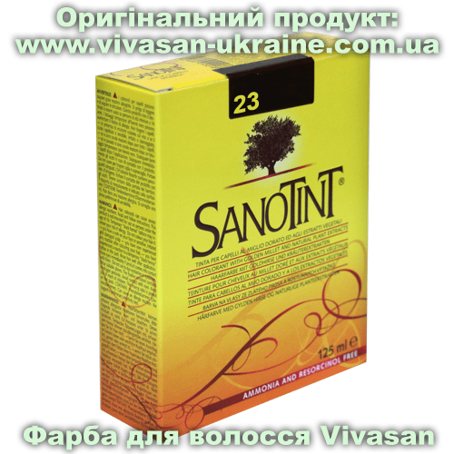 Рослинна фарба для волосся серії СаноТінт / SanoTint Класик C23 Червона смородина Vivasan Фарба для волосся Лінія СаноТінт Класик C23 Червона смородина 125 мл, Vivasan, Швейцарія. Фарба для волосся