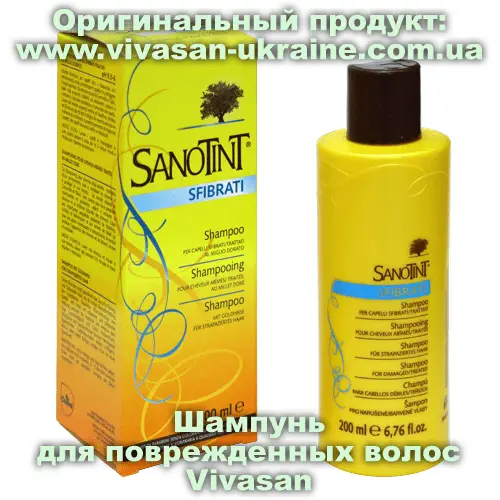 Шампунь для поврежденных волос СаноТинт 200 мл, Vivasan, Швейцария. Шампуни для волос